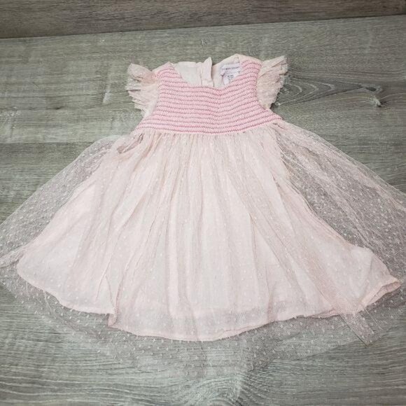 Jillians Closet Infant Pink Swiss Dot Tulle Party Dress 18M birthday princess - Picture 10 of 10